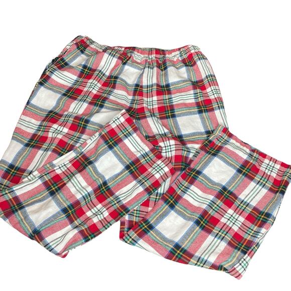 Old Navy Maternity Sz Small Flannel Pajama PJ Pant Lounge Plaid Tartan Pockets - Picture 10 of 12